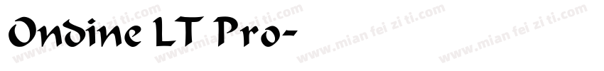 Ondine LT Pro字体转换